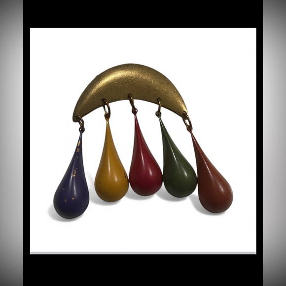 LAST CHANCE 🔥 Vintage Costume Signed “ Voice “ Brooch #6149 - Picture 3 of 8